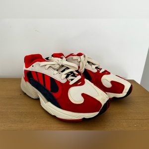 Adidas Yung 1 red/navy/off-white chunky sneaker. Size 6 men’s (7-7.5 women’s).